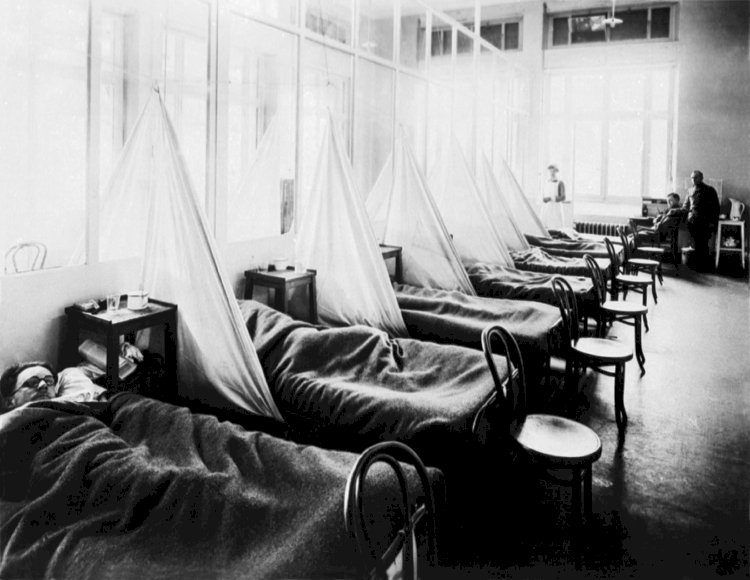 Spanish flu ward during World War I